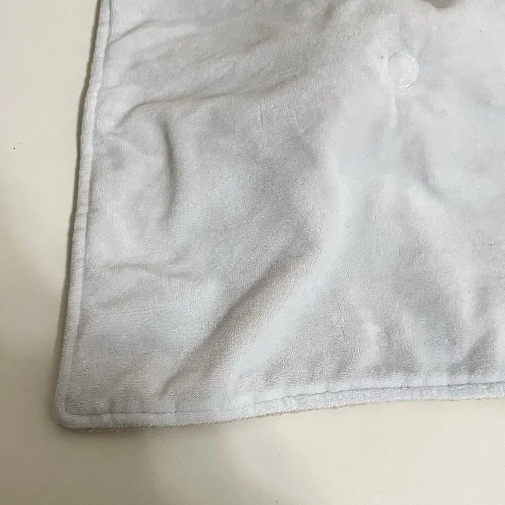 Carter's Tan Puppy Dog Security Blanket Lovey with Pacifier Holder Loop Lovie